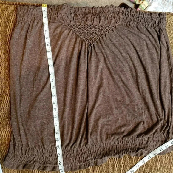 Lane‎ Byrant brown tank with removable straps - Picture 6 of 7